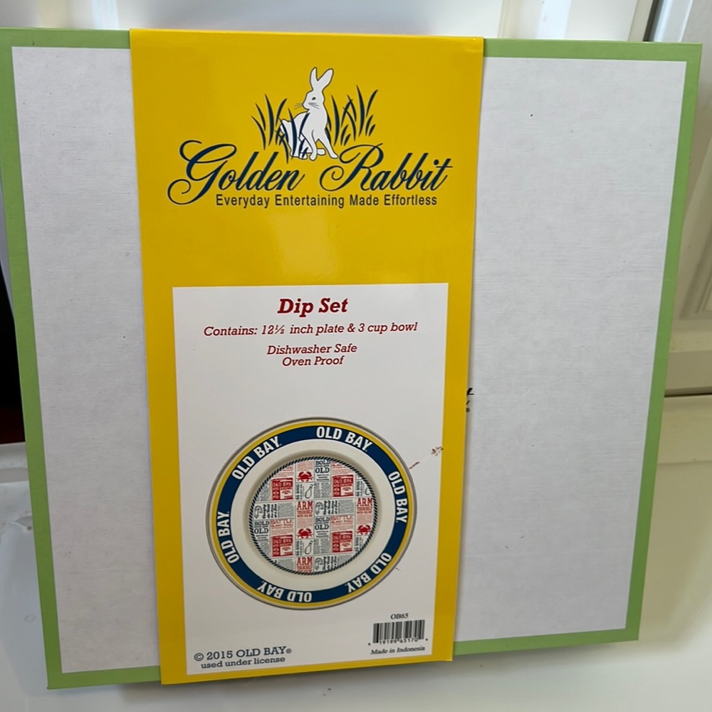 NEW - Old Bay Golden Rabbit Dip Set